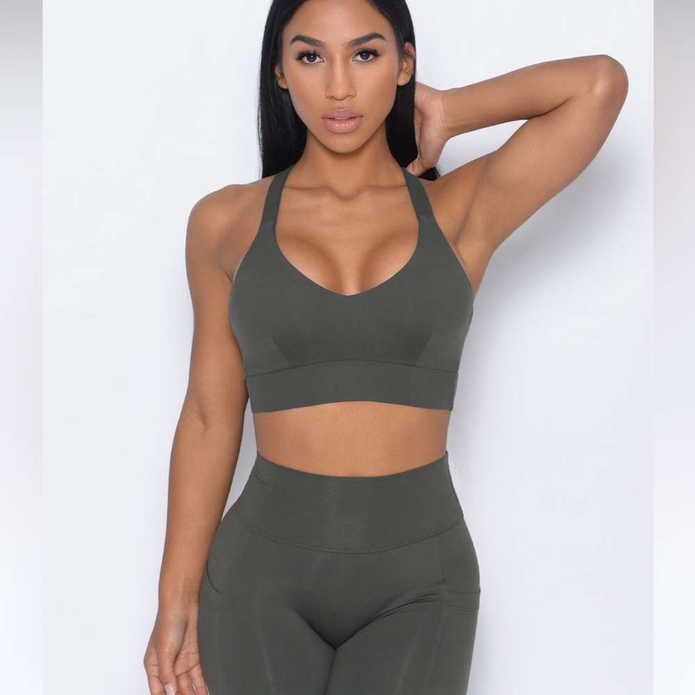 Bombshell Sportswear Sports Bra in Hunter Green